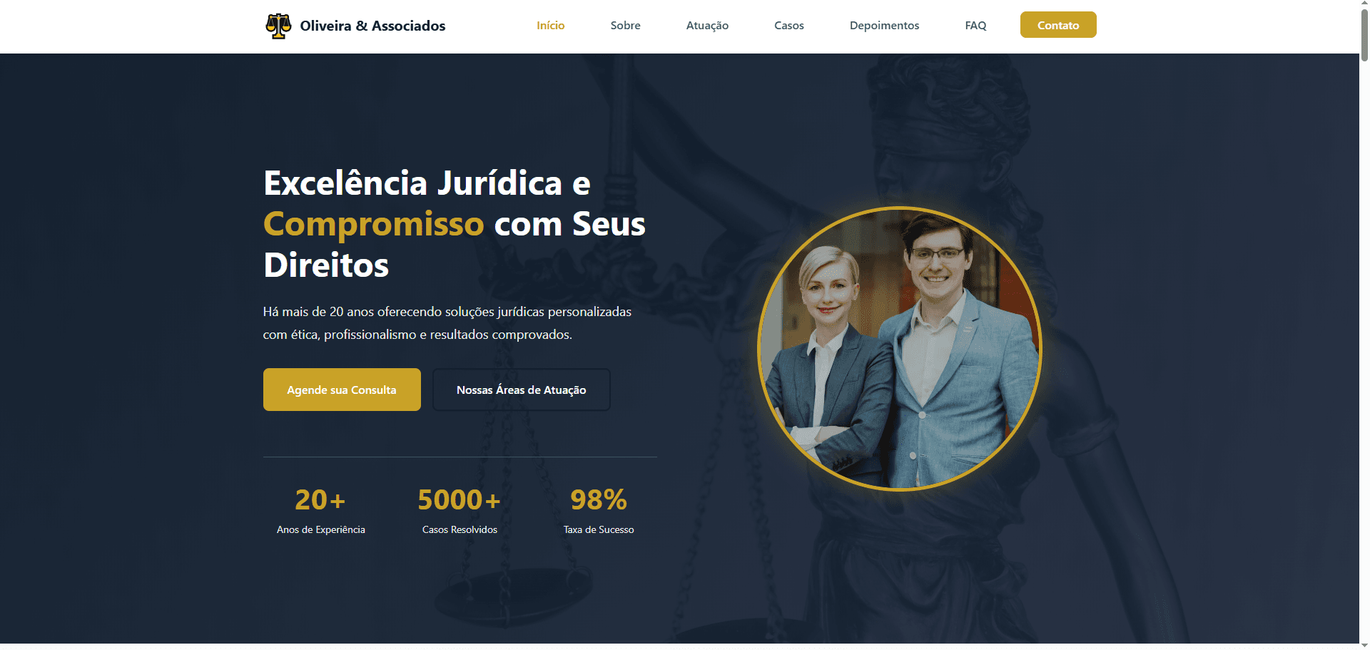 Home do site — Advocacia